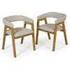 JAHNKE Set di sedie da pranzo Bow Sit Duo
