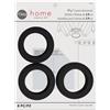 Dritz 1-9/16, Occhielli per Tende, Diametro Interno 4,5 cm, in plastica, Confezione da 8, Colore: Nero Opaco, Materiale Artificiale, Ciascuno, 8 unità