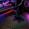 keepcute Tappetino per sedia da gioco, 120 cm, per pavimenti in legno duro, antiscivolo, per sedia da scrivania, sedia da computer, protezione per pavimenti per ufficio e sala giochi, 1,2 m