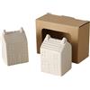 BOLTZE 2055466 - Spargitore Homa, in porcellana, 4,8 x 4,5 x 7 cm, forma casa, capacità 45 ml, lavabile in lavastoviglie, saliera e pepiera