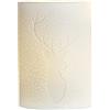 Gilde Associazione Porcellana Lampada Ellipse Cervo Bianco E14 Max 40 W L = 9 X B = 18 X H = 28 cm