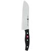 ZWILLING Coltello Santoku, Lunghezza lama: 18 cm, Lama larga, Acciaio Inox/Impugnatura in Plastica, Twin Pollux