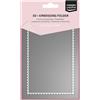 Vaessen Creative Cartella per Embossing 3D Francobollo 11 x 15 cm - Cartelle per Goffratura per DIY, Biglietti Fatti a Mano, Journaling e Scrapbooking
