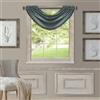 Threadmade Elrene Home Fashions 026865854039 Blackout Energy Efficient Room Darkening Rod Pocket Window Curtain Drape Regal Solido Pannello, Blue, 52 x 36 (1 Valance)