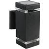 V-TAC VT-968 LED WALL LIGHT WITH BLACK BODY SQUARE E27,IP44