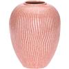 THUN - Anfora media rigata rosa, Eleganza Esotica - Gres, 18.5x18.5x24