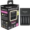 Eneloop Panasonic eneloop Caricabatterie SmartPlus per 1-4 batterie AA/AAA Ni-MH, con 4 indicatori LED e 10 funzioni di sicurezza, tra cui 4 batterie eneloop AA/Mignon, min. 2500 mAh (spina britannica)