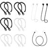 BEIIEB 6 paia di ganci anti-smarrimento, ganci anti-caduta e anti-smarrimento per sport e corsa, adatti per la maggior parte degli auricolari Bluetooth, con 2 corde anti-smarrimento degli auricolari.