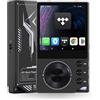 Surfans Lettore musicale F20 Pro Android Hi-Res con Dual ESS9018 DAC, DSD512, supporto Spotify e Tidal, WLAN e BT LDAC, 4,4 mm bilanciato (500 mW), espandibile fino a 1 TB, touchscreen MP3 DAP (nero)