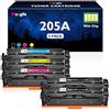 Meagiis 205A Cartucce Toner Compatibile per HP 205A CF530A CF531A CF532A CF533A Toner per HP Color LaserJet pro M154A M154NW MFP M180 M180n M180nw M180fw M181 M181n M181fw (5 Pack)