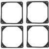 LT Easiyl Guarnizione in Gomma Antivibrante 4 Pezzi 120x120x2mm per PC Computer Nero