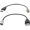 Create idea 2 cavi RG174 da BNC maschio femmina a USB 2.0 maschio, adatti per test di alimentazione coassiale (20 cm, 50 Ohm)
