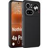 GIOPUEY Cover Compatibile con Nothing Phone 4a PRO, Il Materiale TPU Ultrasottile Custodia, Anti Impronta Digitale Phone Case [Resistente all'Usura] [Antiscivolo] - Nero