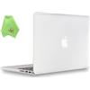 UESWILL Custodia rigida opaca liscia compatibile con MacBook Pro (Retina, 13, inizio 2015/2014/2013/fine 2012), modello A1502/A1425, senza USB-C, senza CD-ROM, trasparente satinato