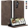 Lxisxcna Custodia a libro magnetica per Samsung Galaxy A35 5G, in pelle | 2 scomparti per carte, in pelle sintetica, stile retrò, con funzione leggio, per Galaxy A35 da 6,6