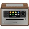 Sonoro Elite noce - argento - Radio da tavolo FM o digitale Internet