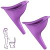 HAYGEM 2 Pezzi Modello Viola Imbuto per Pipi Donna, Comodo Orinatoio Portatile Donna, Urinatoio Femminile Portatile, Ideale per attività Quotidiane All'aperto, Escursioni, Viaggi, Campeggio