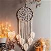 Duories Boho Acchiappasogni, macramè, acchiappasogni fatto a mano, decorazione bohémien, per camera da letto, soggiorno, matrimonio, baby shower, decorazione per la casa, per bambine, 5 fogli
