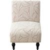 Ausing Copripoltrona senza bracciolo, 1 posto, antiscivolo, altamente elastico, motivo canna, fiore, stampato, copridivano rosa