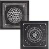 CREATCABIN 2 Pz Altare Panno Pentagramma Stella Celeste Mazzo di Tarocchi Arazzo Spirituale Tovaglia Potere Panno Sacro Astrologia per Divinazione Premium Forniture di Stregoneria Pagan 50cm