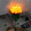 EONANT - 10 tulipe artificiali con LED, mazzo di tulipani al tocco realistico, alimentato a batteria - Ideale per Natale, vacanze, matrimonio, fotografia, decorazione della casa, regali creativi