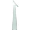 Zafferano, Lampada Angelina, Lampada da Tavolo Ricaricabile e Senza Fili con Controllo Touch e con Testa Orientabile, Adatta per Interni, Dimmer, 2200-3000 K, Altezza 26 cm, Colore Grigio Chiaro