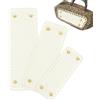 PH PandaHall 3 Dimensioni Fondo in Pelle per Borsa Uncinetto Bianco Base Rettangolare per Borsa, Fondi per Borse Uncinetto con Fori per Sacchetto a Maglia Borse Fai Da Te