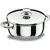 Lacor Vitrocor Casseruola, Argento, 24 x 9.5 cm