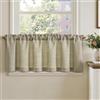 TOPICK Tenda Cucina Tende Corte Piccole Brise Vento, Taupe 150x40 cm 1 Pannello con Passante per Traversa Per Finestra, Armadio, Mobile Basso, Camera e Copertura Sotto Lavandino