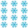 JKJF 12 toppe ricamate a forma di fiocco di neve, termoadesive per vestiti, zaini, scarpe, giacche, jeans, cappelli, vestiti, colore blu