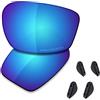 Saucer Lenti di ricambio premium per occhiali da sole Oakley Chainlink OO9247, High Defense - Glacier Blue Polarizzato, Taglia unica