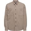 ONLY & SONS Onsalp Canvas Overshirt 0359 Noos, Castor Gray, L Uomo