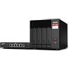 QNAP Server NAS QNAP TS-473A + QSW-1105-5T Bundle Pack Tower Ryzen Embedded V1500B 8 GB DDR4 0 TB Turbo System Nero [TS-473A-SW5T]
