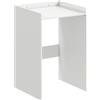 HOMCOM Mobile per lavatrice con ripiano aperto, Armadio a nicchia da bagno per piccoli spazi, 64x60x97,5 cm, Bianco | Aosom Italy
