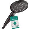 hansgrohe 26531670 Doccetta, Nero Opaco, 3 Strahlarten mit Wassersparfunktion