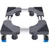 Base regolabile multifunzionale Supporto per lavatrice Supporto per frigorifero Lunghezza piedistallo 50-75 cm Supporto per asciugatrice Base universale Supporto per frigorifero Altezza 29-32 cm