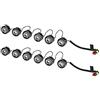 HELLA 2PT 010 458-731 LED-Kit luce guida diurna, LEDayFlex, 24/12V, rotondo, Montaggio, interno, colore diffusore luce cristallino, Cavo 120mm, Frontale d. veicolo, Serie / Kit