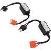 Duokon 2PCS LED Resistore in Ceramica, Cablaggio Elettrico Testa H4 Lampadina Tipo 35W 12V LED Lampada Decodifica Eliminazione Guasti LED Cablaggio Anti-sfarfallio Convertitore Negativo Canbus