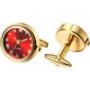 JewelryWe Gemelli Camicia Da Uomo con Orologio: Gemelli Polsino del Movimento per Orologi Funzionali Guarda Orologio