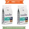 Exclusion PROMO 2 x 12 Kg Exclusion Diet Diabetic Medium Large Maiale & Sorgo Monoproteico per Cani ( 80,34 A SACCO)