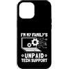 Family Tech Humor Gifts Custodia per iPhone 12 Pro Max Divertente design umoristico per famiglie non pagate