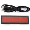Akozon Xinrub LED Tag Scrolling Sign ROSSO LED Nome Badge/Scrolling Sign/Scheda di Visualizzazione Tag 110-240V Ricaricabile Programmabile Scorrevole Informazione