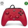 PowerA Controller cablato avanzato PowerA per Xbox Series X|S - Rosso Artigianale, gamepad, controller per videogiochi cablato, controller di gioco, funziona con Xbox Series X|S