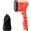 Tefal DT2022 Pure Pop Spazzola a vapore | 1300 W | Serbatoio acqua da 70 ml | Rimuove fino al 99,99% di virus/batteri/germi | Riscaldamento rapido | 20 g/min di vapore continuo | Rosso corallo/Nero