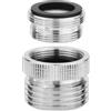 SENRISE Adattatore per rubinetto, 22 filettature interne a connettore filettato esterno da 3/4 W, adattatore per lavello per cucina e bagno