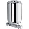 Inda Dispenser sapone a parete con erogatore inferiore cromo lucido 0,5 Lt