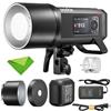 GODOX AD600 Pro II AD600Pro II Flash Stroboscopico da Esterno 600Ws,2.4G TTL 1/8000 HSS,Tempo di Ricarica 0.01~0.9s,LED Bicolore da 40W per Canon,Sony,Nikon,Fujifilm,Olympus,Panasonic,Pentax,Leica