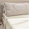 PETTI Artigiani Italiani - Lenzuola Matrimoniali Cotone con Federe in Stampa Digitale, Lenzuolo Completo Letto Matrimoniale Fantasia 321 Panna, 100% Made in Italy