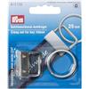 Prym Set di chiusure per portachiavi, argento, su misura