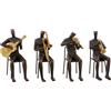 Deco 79 Modern Polystone Sculpture Scultura, Pietra Artificiale, Marrone, 6 x 9 in